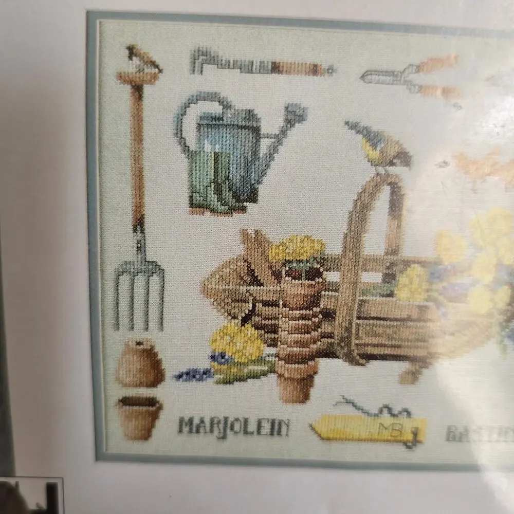LanArte Marjolein Bastin Spring in the Garden Cross Stitch Kit Cottagecore